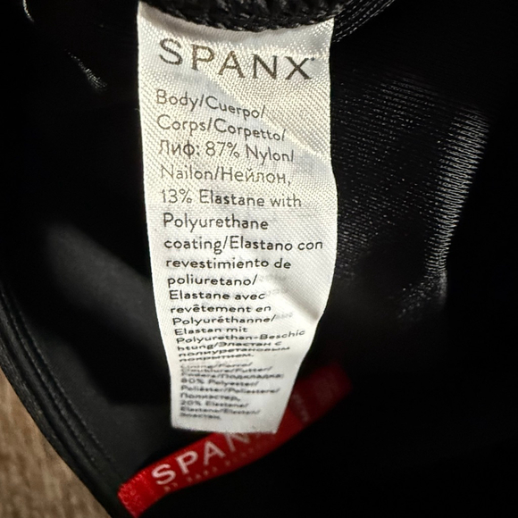 SPANX Women’s Black Faux Leather Hip Zip Leggings M New $128 - Picture 13 of 14